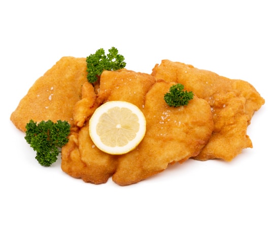 Schnitzel gebacken